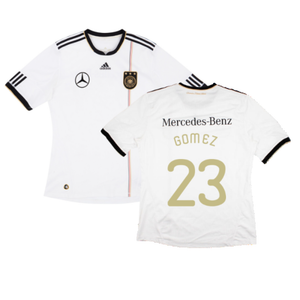 Germany 2010-11 Home Shirt with Mercedes Sponsor (L) (GOMEZ 23) (Very Good)_0