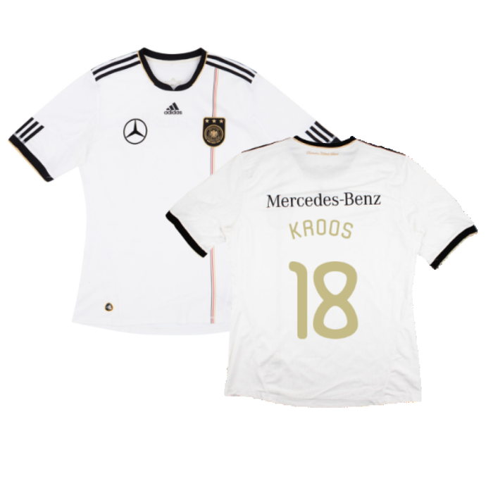 Germany 2010-11 Home Shirt with Mercedes Sponsor (XL) (KROOS 18) (Good)