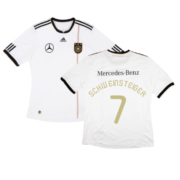 Germany 2010-11 Home Shirt with Mercedes Sponsor (XL) (SCHWEINSTEIGER 7) (Good)