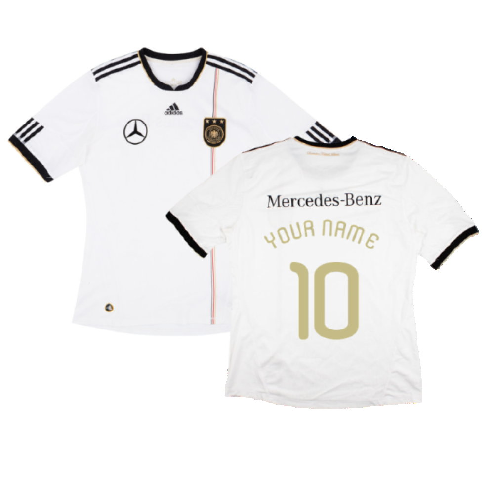 Germany 2010-11 Home Shirt with Mercedes Sponsor (L) (Your Name 10) (Very Good)_0