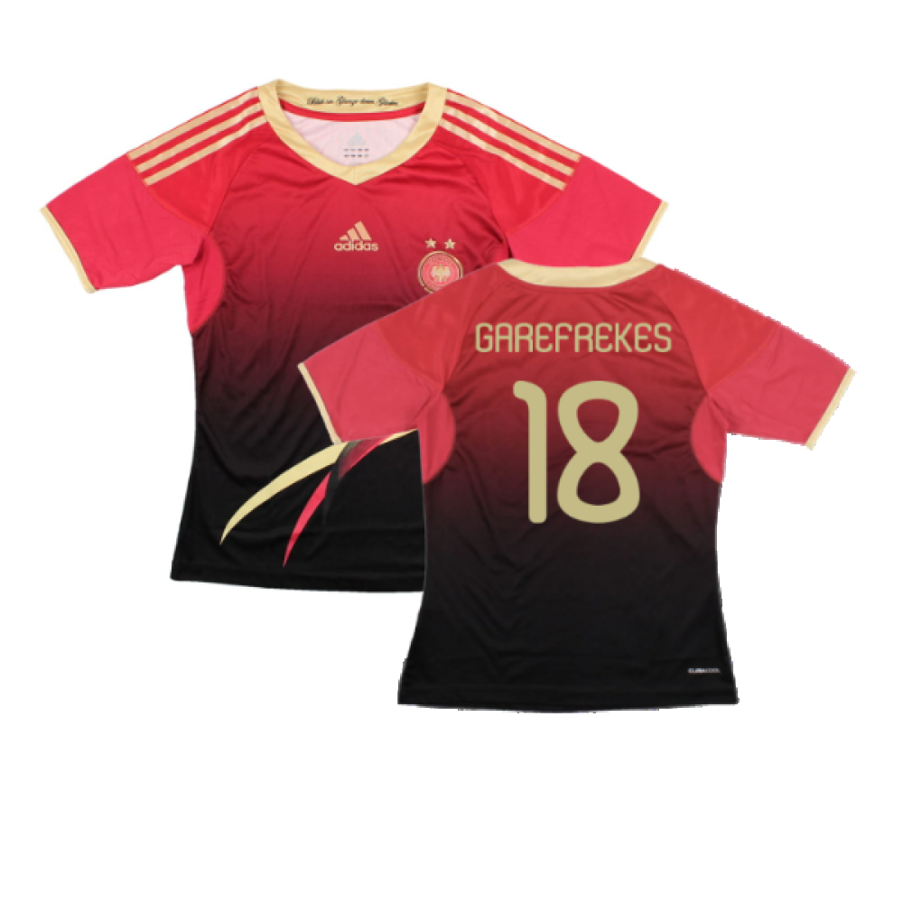 Germany 2011-12 Women\\\'s Away Shirt (Womens S) (Excellent) (Garefrekes 18)_0