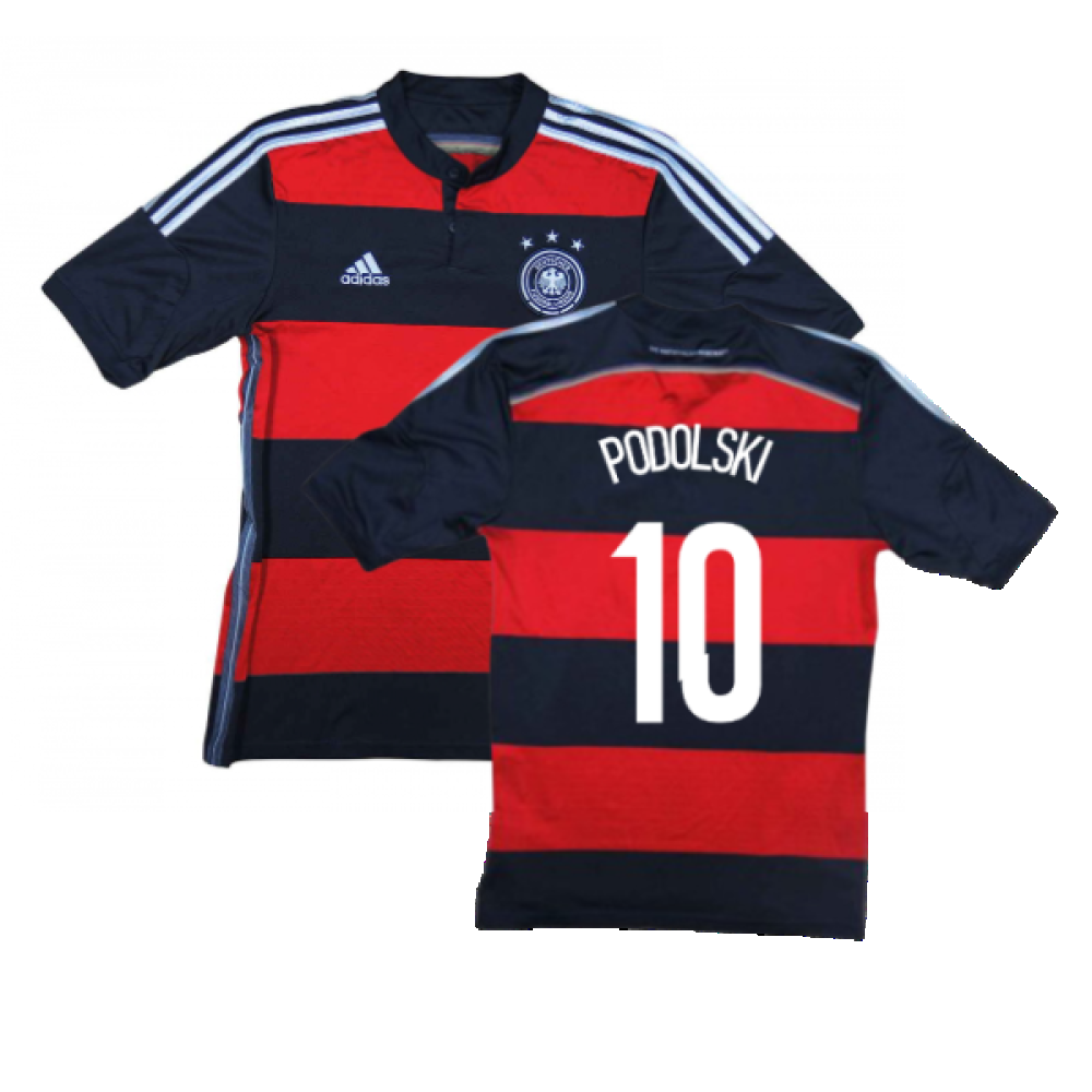 Germany 2014-15 Away Shirt (XL) (Excellent) (Podolski 10)_0