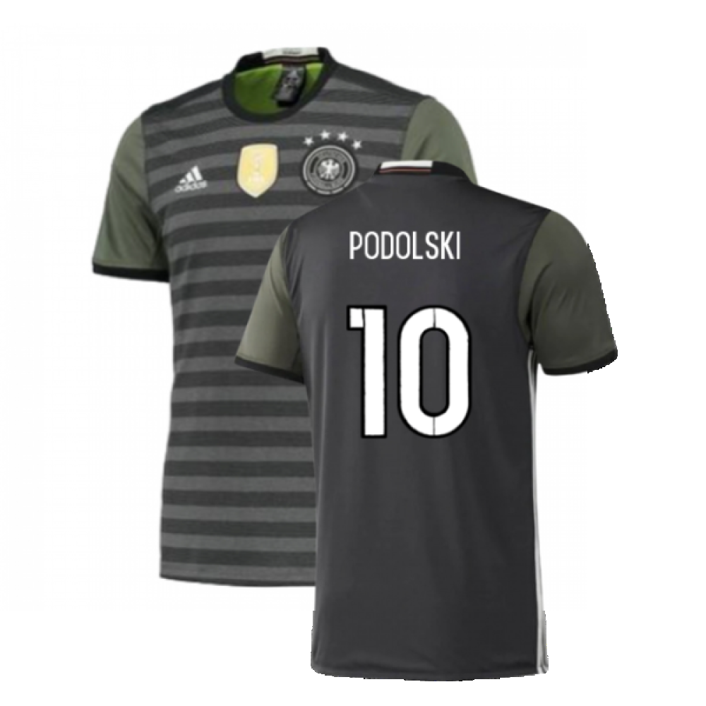 Germany 2015-16 Away Shirt (S) (Excellent) (Podolski 10)_0