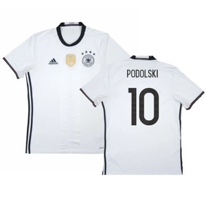 Germany 2015-16 Home Shirt (L) (Very Good) (Podolski 10)_0