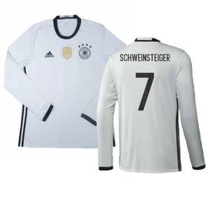 Germany 2016-17 Long Sleeve Home Shirt (Very Good) (Schweinsteiger 7)_0