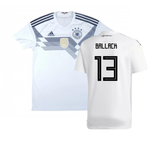 Germany 2018-19 Home Shirt (XL) (Good) (Ballack 13)_0