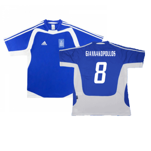 Greece 2004-06 Home Shirt (XL) (Excellent) (Giannakopoulos 8)_0