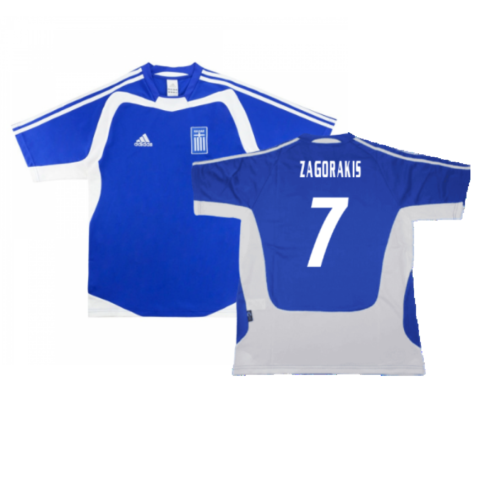 Greece 2004-06 Home Shirt (XL) (Excellent) (Zagorakis 7)_0