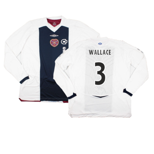 Hearts 2008-09 Long Sleeve Away Shirt (XXL) (Wallace 3) (Mint)_0