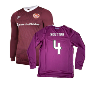 Hearts 2019-20 Long Sleeve Home Shirt (YL) (Souttar 4) (BNWT)_0