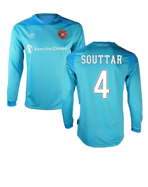 Hearts 2020-21 GK Home Long Sleeve Shirt (L) (Souttar 4) (Excellent)_0