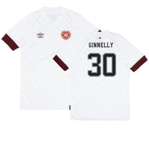 Hearts 2022-23 Away Shirt (Sponsorless) (XXL) (Very Good) (GINNELLY 30)_0