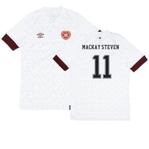 Hearts 2022-23 Away Shirt (Sponsorless) (XXL) (Very Good) (MACKAY STEVEN 11)_0