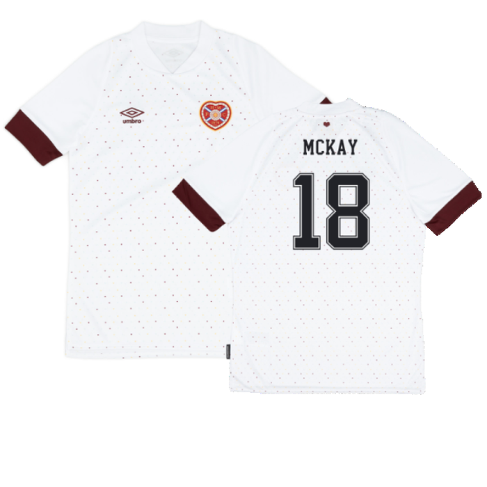 Hearts 2022-23 Away Shirt (Sponsorless) (XXL) (Very Good) (MCKAY 18)