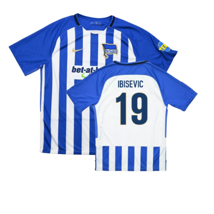 Hertha Berlin 2017-18 Home Shirt (XL) (Excellent) (Ibisevic 19)