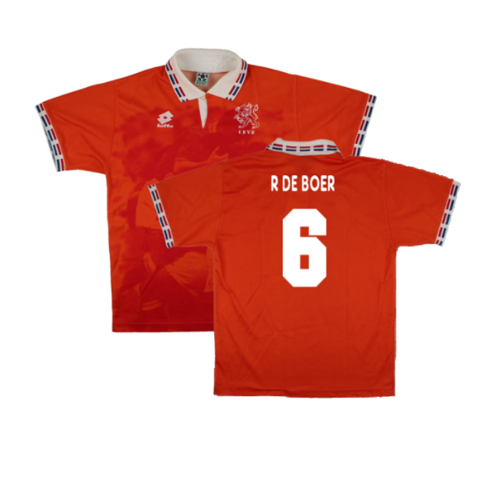 Holland 1996-97 Home Shirt (M) (Very Good) (R De Boer 6)