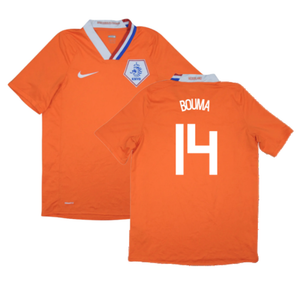 Holland 2008-10 Home Shirt (L) (Mint) (Bouma 14)_0