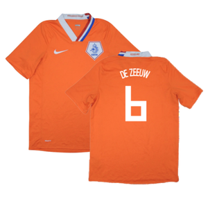 Holland 2008-10 Home Shirt (Very Good) (De Zeeuw 6)_0