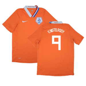 Holland 2008-10 Home Shirt (M) (Excellent) (V.Nistelrooy 9)_0