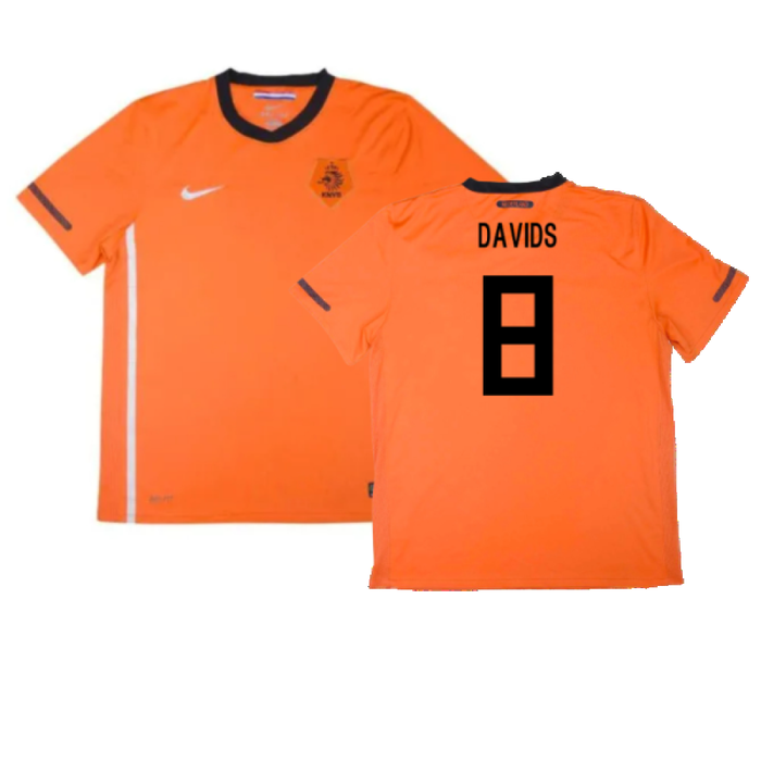 Holland 2010-11 Home Shirt (XL Boys) (Good) (Davids 8)