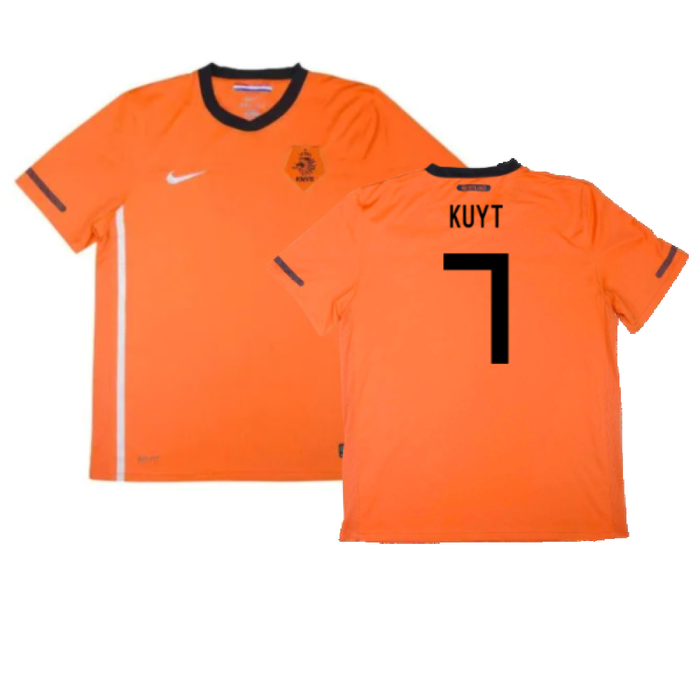 Holland 2010-11 Home Shirt (M) (Mint) (Kuyt 7)