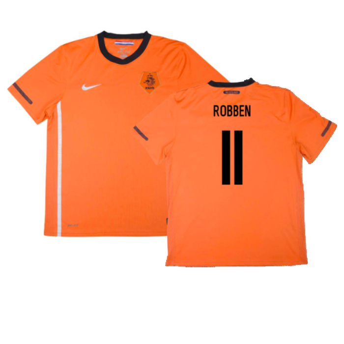 Holland 2010-11 Home Shirt (S) (Excellent) (Robben 11)