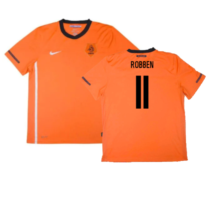 Holland 2010-11 Home Shirt (XL Boys) (Good) (Robben 11)