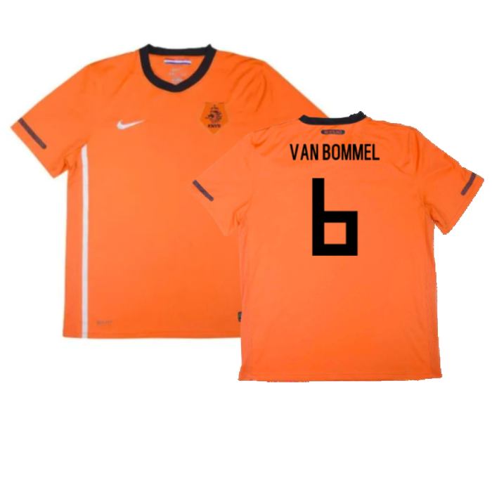 Holland 2010-11 Home Shirt (M) (Mint) (Van Bommel 6)