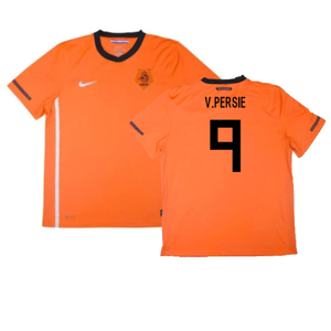 Holland 2010-11 Home Shirt (M) (Mint) (V.Persie 9)_0