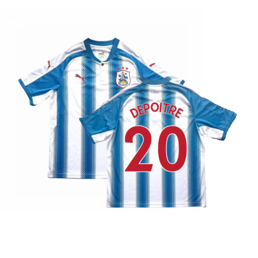 Huddersfield 2017-18 Home Shirt (Mint) (Depoitre 20)_0