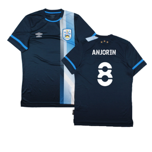 Huddersfield 2021-22 Away Shirt (Sponsorless) (M) (ANJORIN 8) (Mint)_0