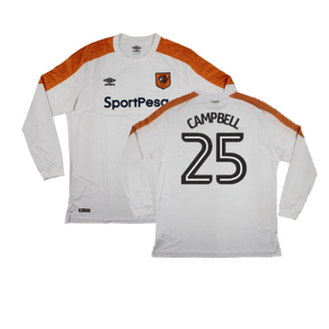 Hull City 2017-18 Long Sleeve Away Shirt (XXL) (Excellent) (Campbell 25)_0