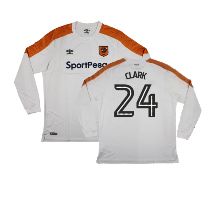 Hull City 2017-18 Long Sleeve Away Shirt (XXL) (Excellent) (Clark 24)