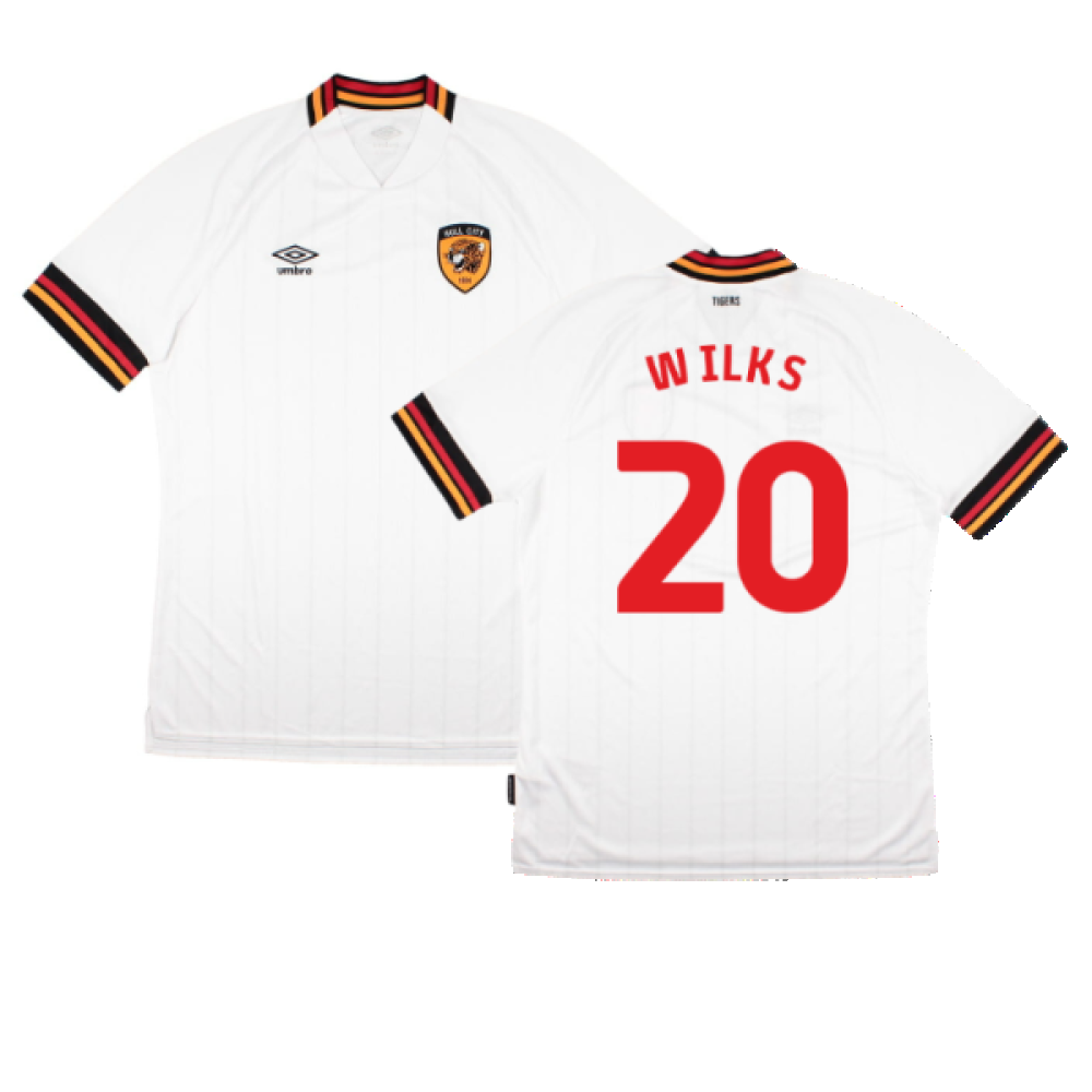 Hull City 2022-23 Away Shirt (Sponsorless) (L) (WILKS 20) (Mint)_0