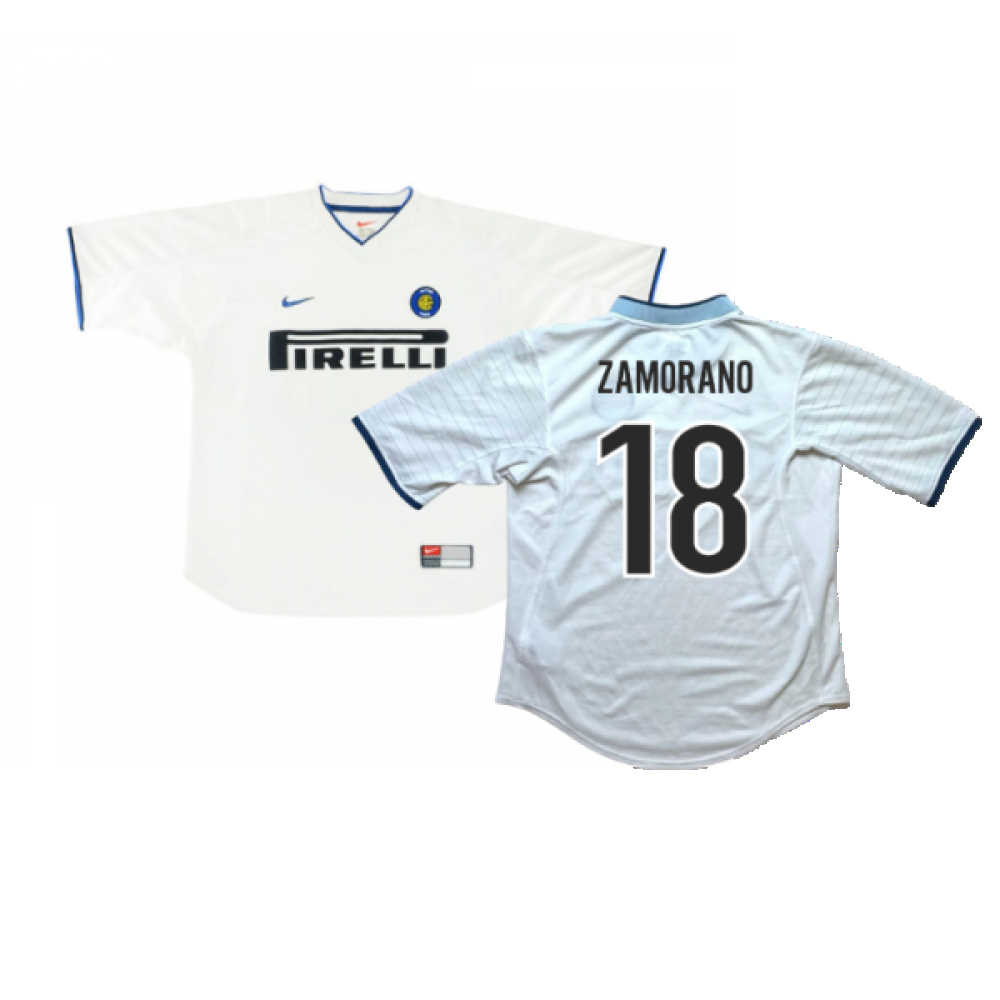 Inter Milan 1999-00 Away Shirt (L) (Excellent) (Zamorano 18)_0