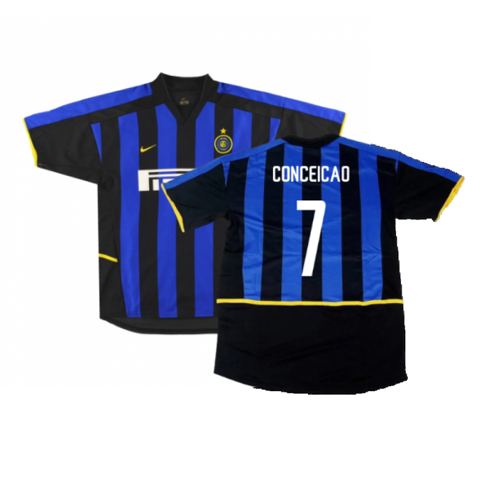 Inter Milan 2002-03 Home Shirt (Very Good) (Conceicao 7)