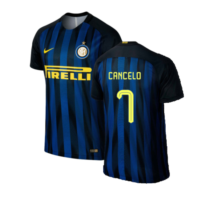 Inter Milan 2016-17 Home Shirt (S) (Excellent) (Cancelo 7)