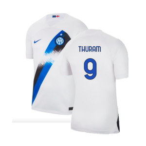 Inter Milan 2023-24 Away Shirt (Sponsorless) (M) (Thuram 9) (BNWT)_0