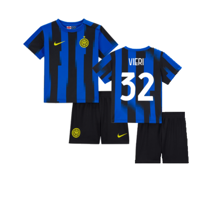 Inter Milan 2023-24 Home Mini Kit (XS Boys) (Vieri 32) (Excellent)