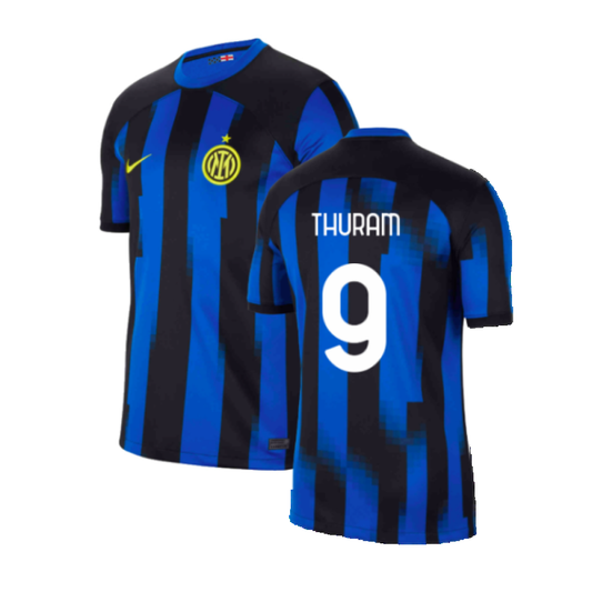 Inter Milan 2023-24 Home Shirt (SB) (Thuram 9) (Excellent)_0