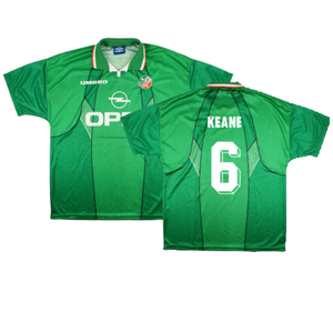 Ireland 1995-96 Home Shirt (XL) (Excellent) (Keane 6)_0