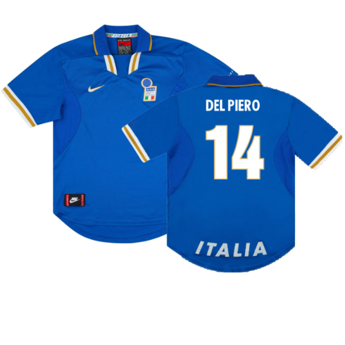 Italy 1996-97 Home Shirt (Very Good) (Del Piero 14)