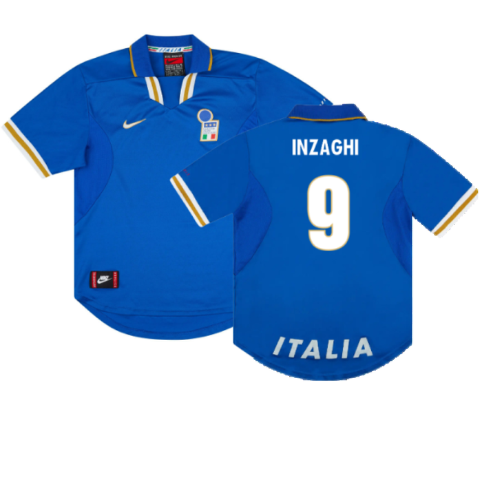 Italy 1996-97 Home Shirt (L) (Excellent) (INZAGHI 9)