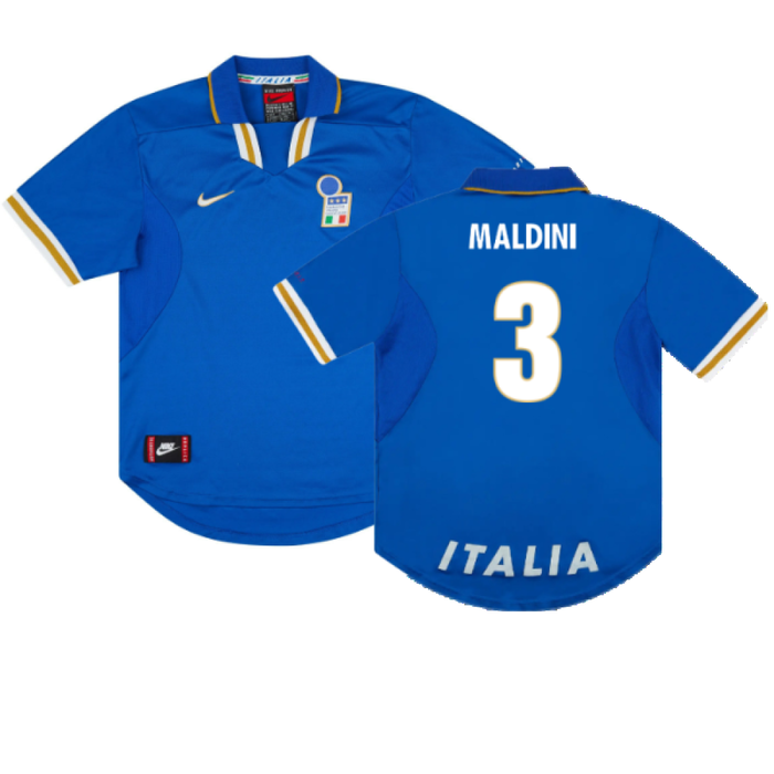 Italy 1996-97 Home Shirt (Very Good) (MALDINI 3)