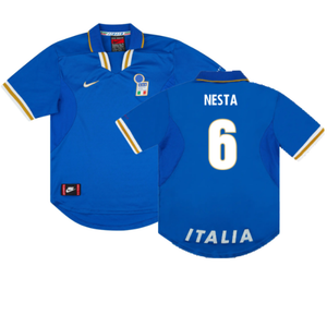 Italy 1996-97 Home Shirt (L) (Excellent) (NESTA 6)_0