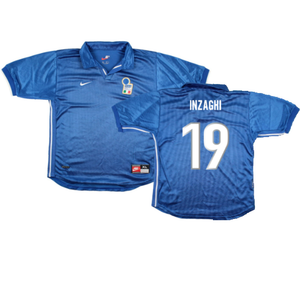 Italy 1998-99 Home Shirt (XL Boys) (Very Good) (Inzaghi 19)_0