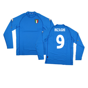 Italy 2000-2002 Home Long Sleeve Shirt (XXL) (Excellent) (INZAGHI 9)_0