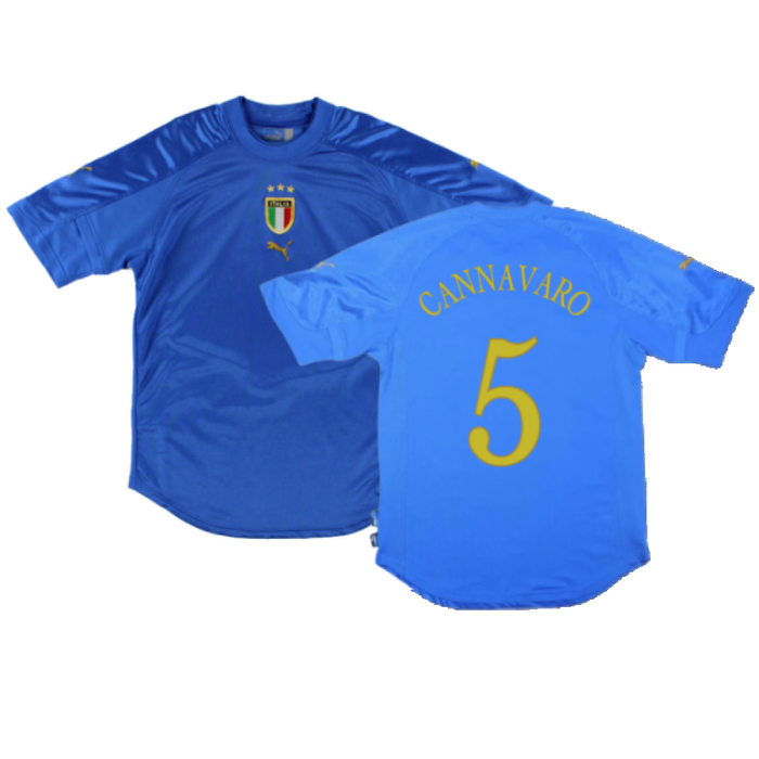 Italy 2004-06 Home Shirt (XL) (Fair) (Cannavaro 5)