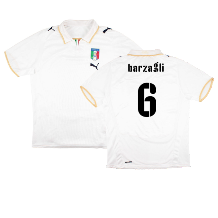 Italy 2008-09 Away Shirt (L) (Very Good) (Barzagli 6)