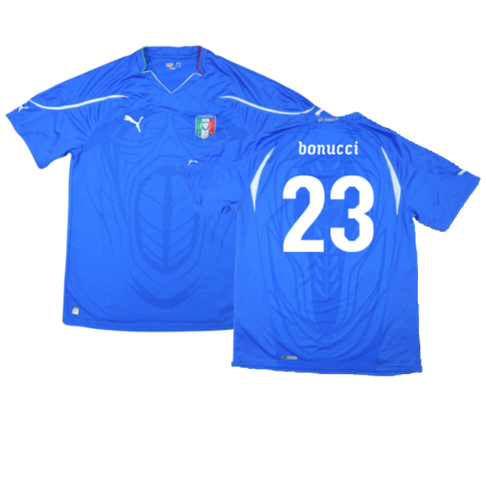 Italy 2010-11 Home Shirt (L) (Excellent) (Bonucci 23)